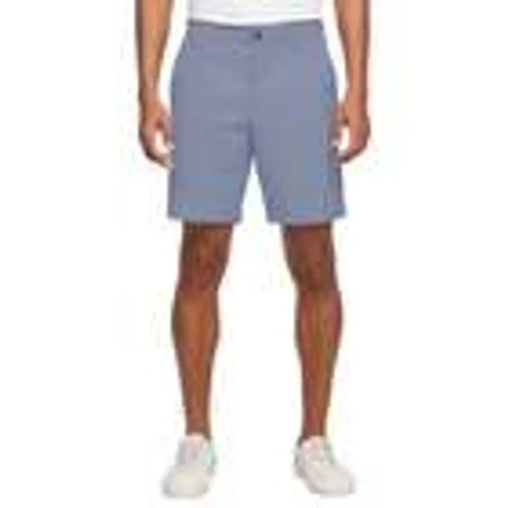 BANANA REPUBLIC Stretch Chino Shorts Mens Size 34 Blue Flat Front Quick Dry NWT
